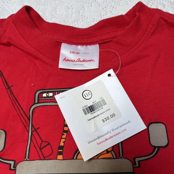 NWT Hanna Andersson Graphic Tee Size 5 - Picture 5 of 5